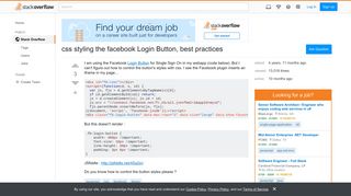 css styling the facebook Login Button, best practices - Stack Overflow