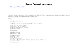 Custom Facebook button style - Technomancy