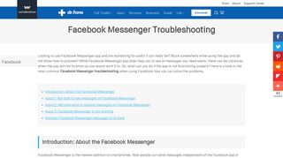Facebook Messenger Troubleshooting- dr.fone
