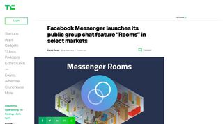 Facebook Messenger launches its public group chat feature “Rooms ...