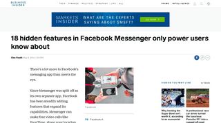 Secret Facebook Messenger features - Business Insider