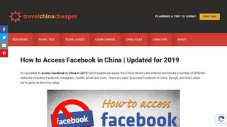 How to Access Facebook in China in 2018 | TravelChinaCheaper