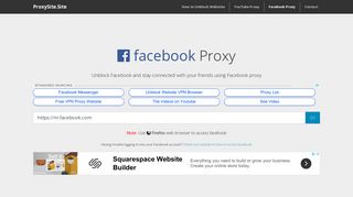 Facebook Proxy | Web Proxy to Unblock Facebook - ProxySite.Site