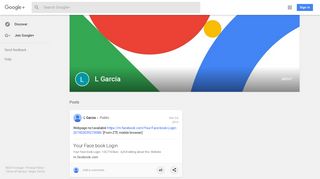 L Garcia - Google+