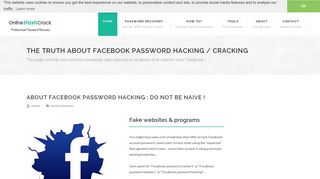 Facebook account hack/crack : the Truth - OnlineHashCrack.com