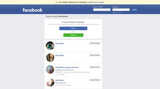 Data Mode Profiles | Facebook