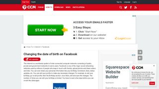 Changing the date of birth on Facebook - Ccm.net