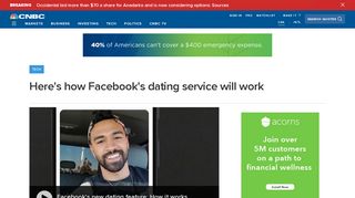 Facebook dating service: How it works - CNBC.com