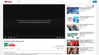 Facebook Login with php sdk 5 - YouTube