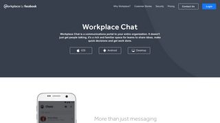 Better Communication for Mobile And Desktop: Workplace Chat ...