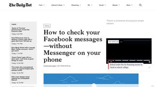 How to Check Your Facebook Messages Without Messenger