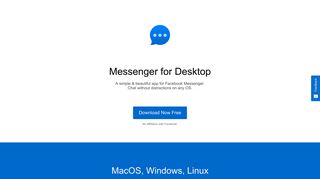 Messenger for Desktop – Unofficial app for Facebook Messenger
