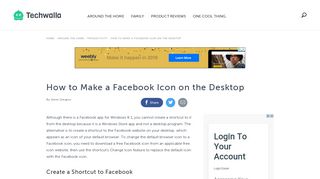 How to Make a Facebook Icon on the Desktop | Techwalla.com