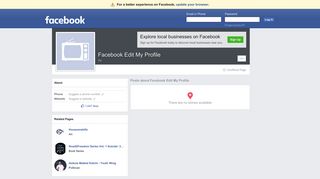 Facebook Edit My Profile - TV | Facebook