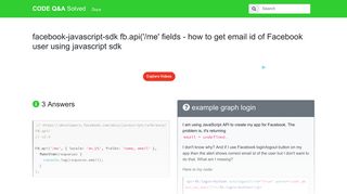 facebook-javascript-sdk fb.api('/me' fields - how to get email id of ...