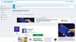 What Is Facebook Error Code 11? - Google - Antivirus / Security / Privacy
