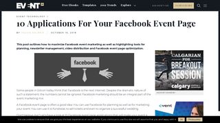 10 Applications For Your Facebook Event Page - Event Manager Blog