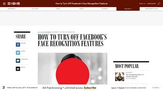 How to Turn Off Facebook's Face Recognition Features | WIRED