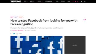 How to stop Facebook from looking for you with face recognition - The ...