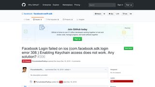 Facebook Login failed on ios (com.facebook.sdk.login error 308 ...