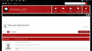Fake Login Page Generator - Security - rohitab.com - Forums