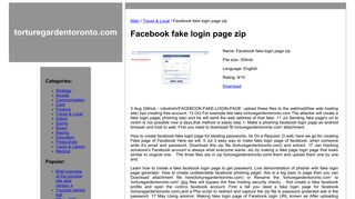Facebook fake login page zip download - torturegardentoronto.com