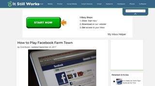 How to Play Facebook Farm Town | It Still Works