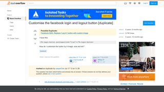 Customise the facebook login and logout button - Stack Overflow