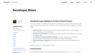 Facebook Login Updates to Further Protect Privacy - Facebook for ...