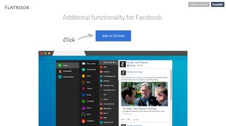 Facebook Flat Chrome Extension