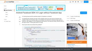 Android Facebook SDK 4.0 Login without Facebook App - Stack Overflow
