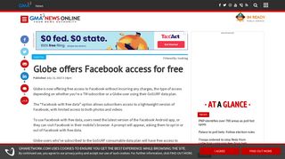 Globe offers Facebook access for free | Hashtag | GMA News Online