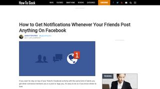 How to Get Notifications Whenever Your Friends Post Anything On ...