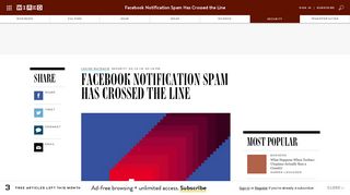 Facebook Notification Spam Has Crossed the Line | WIRED