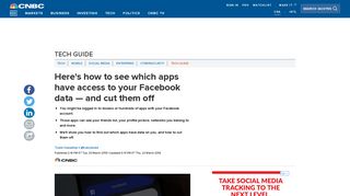 How to see which Facebook apps have access to your data - CNBC.com