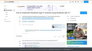 how to implement facebook login in android using facebook sdk 4.7 ...