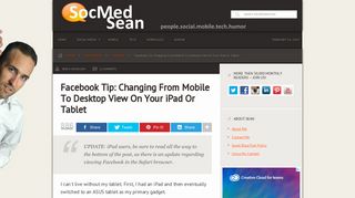Facebook Tip: Changing From Mobile To Desktop View On Your ...