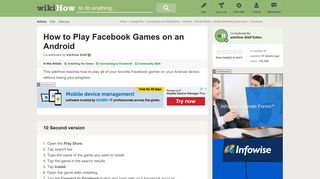 How to Play Facebook Games on an Android: 14 Steps (with Pictures)