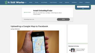 Uploading a Google Map to Facebook | It Still Works