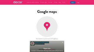 Adding Google maps to your Facebook page by Decor.io app creator ...