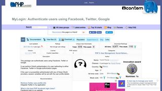 MyLogin: Authenticate users using Facebook, Twitter, Google - PHP ...