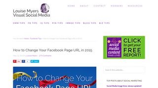 How to Change Your Facebook Page URL / Username 2015