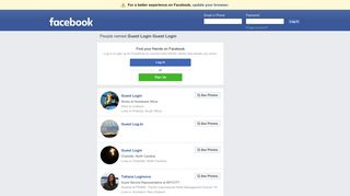 Guest Login Guest Login Profiles | Facebook