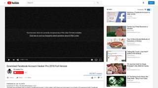 Download Facebook Account Hacker Pro 2018 Full Version - YouTube