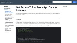 Canvas Login Helper - Web SDKs - Facebook for Developers