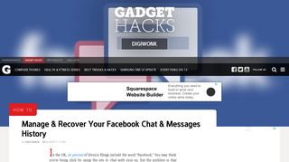 How to Manage & Recover Your Facebook Chat & Messages History ...