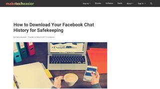 How to Download Your Facebook Chat History for Safekeeping