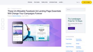 Facebook Landing Page Essentials - LeadPages