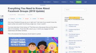 Everything You Need to Know About Facebook Groups (2018 Update)