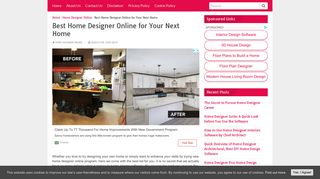 Facebook Home Page Full Site - Kitchen And Living Space Interior •
